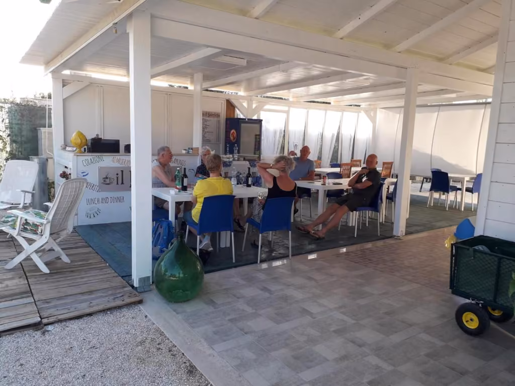 Lo spazio comune dedicato alla colazione e al ristoro